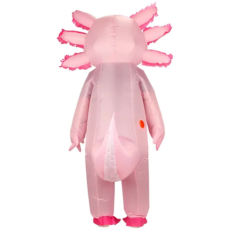 Sky01 Disfraz inflable Disfraces de Axolotl para adultos Disfraz de Halloween Disfraz de Axolotl rosa para mujeres Hombres Animales CosplaSd01 $