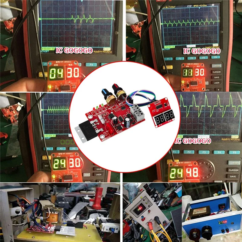 スポット溶接機用制御ボード,制御ボード,時間と電流の調整,デジタルディスプレイ,DIY制御ボード,NY-D01,100a