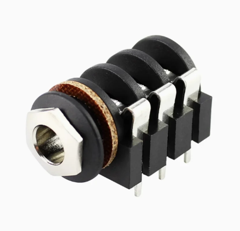50pcs-nys215-large-three-core-635mm-female-stereo-audio-pcb-direct-welding-socket-65-trs