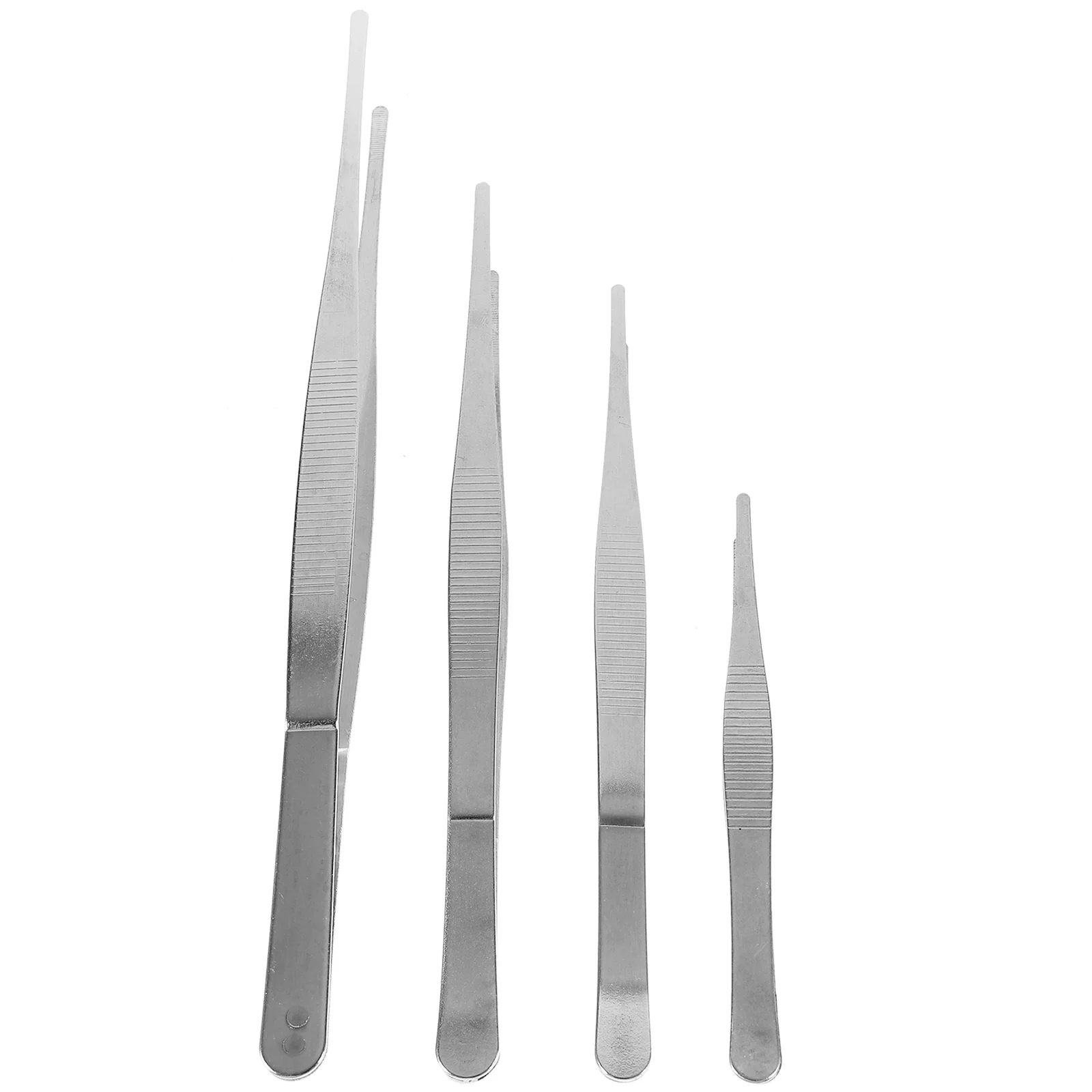 4 Pcs Stainless Steel Tweezers Planting Tool Gardening Bonsai Improvement Small Tools Plants