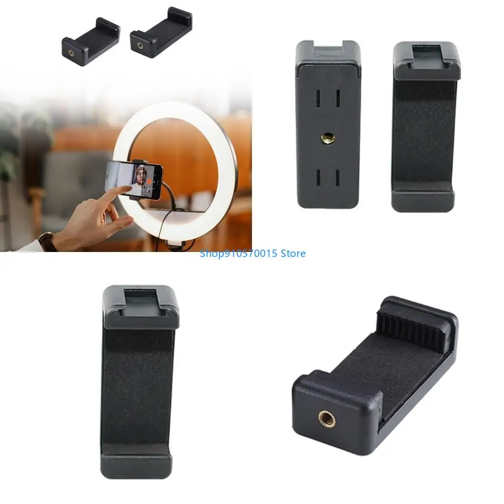 B95C Phone Clip Tablet Clamp Holder 1/4Inch Thread Hole for Camera Tripod Stand