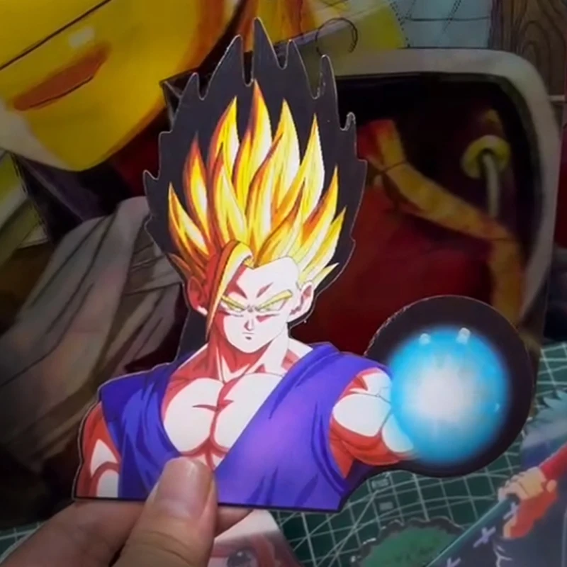 Dragon Ball Z Anime Son Gohan 3D Character Motion Sticker Magic Stickers Car 3d Sticker Notebook Waterproof Decal Kid Toy Gift