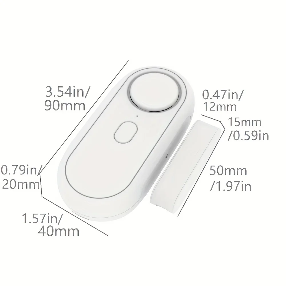 Sicherheits- und Diebstahlschutztüren, Alarm zum Öffnen der Haustür, Ausgangserinnerung, magnetischer Türalarm mit hoher Dezibelzahl und Fernbedienung
