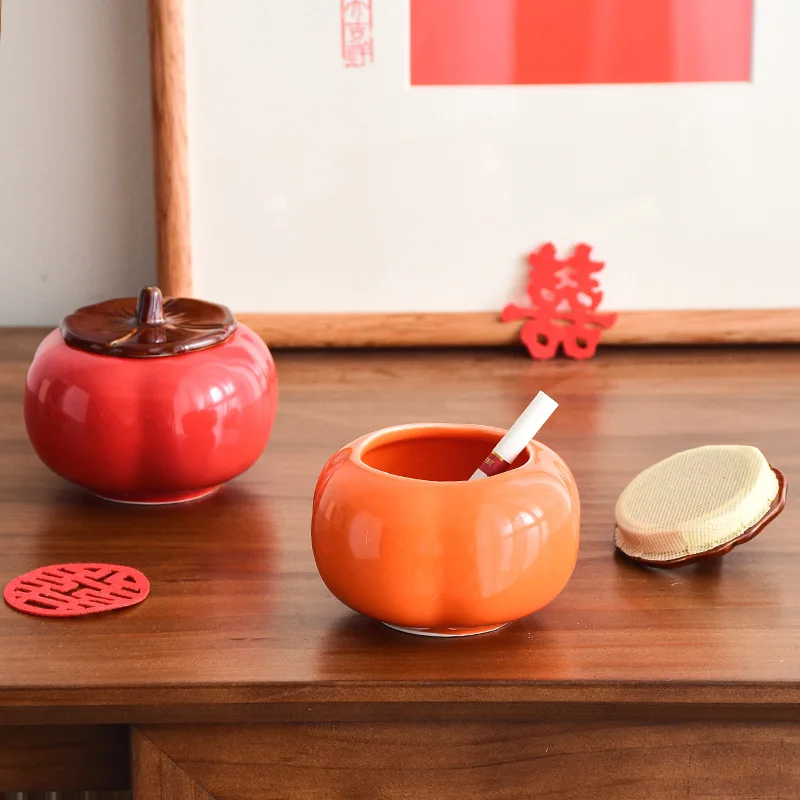 

Пепельница с крышкой Persimmon Ruyi, креативный и персонализированный тренд, украшение для дома, гостиной, пепельницы