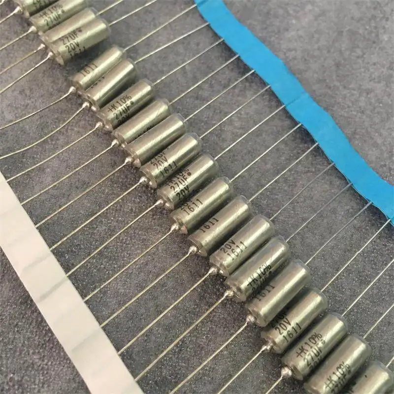 50pcs  Tantalum Electrolytic Capacitor for DAC Upgrade, KEMET 27uf 20v 10% Axial Non-polar