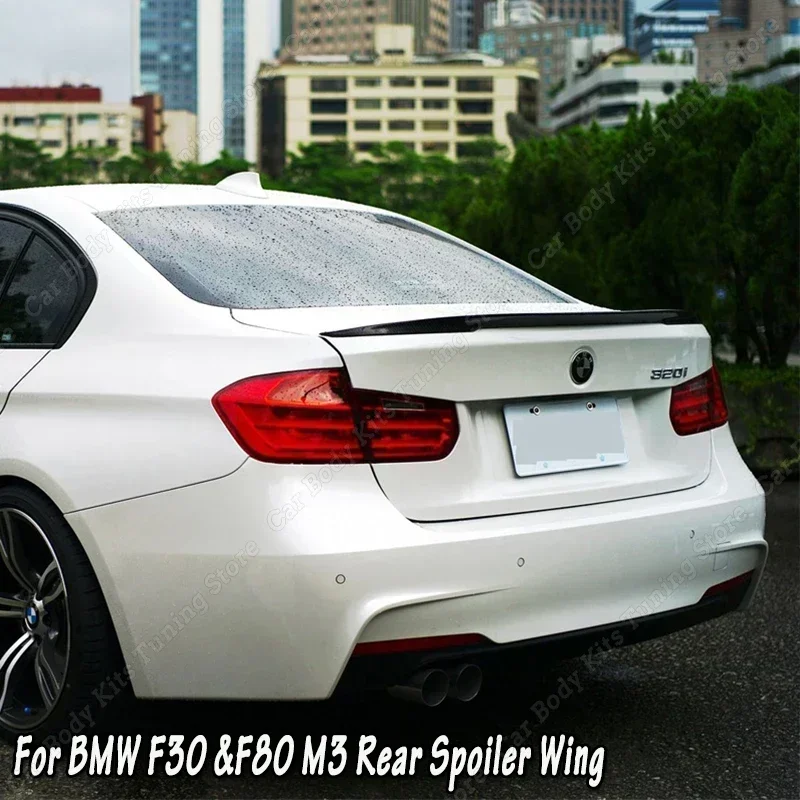 For BMW 3 Series F30 F80 Sedan 2014-2019 Car Tail Wing Decoration Refit Spoiler Poiler Wing Trunk Spoiler Auto Spoiler Black