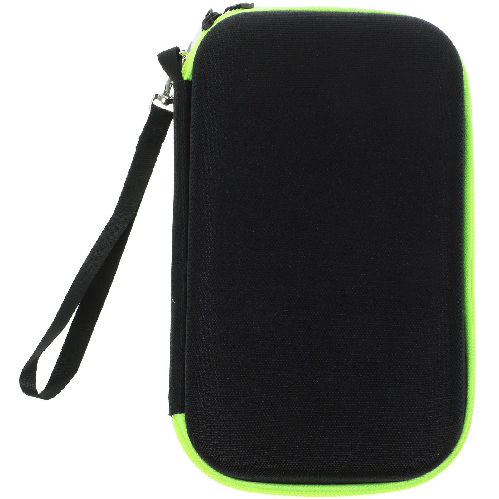 

Eva Shaver Organizer Green Zipper Travel Storage Container Premium Hard Access Double Zipper Dustproof Bumps Spills