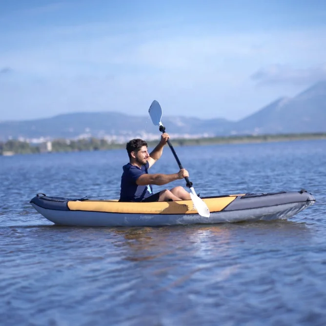 Inflatable Fishing Kayak Set, Multi-Use Water Sport Boat 2025