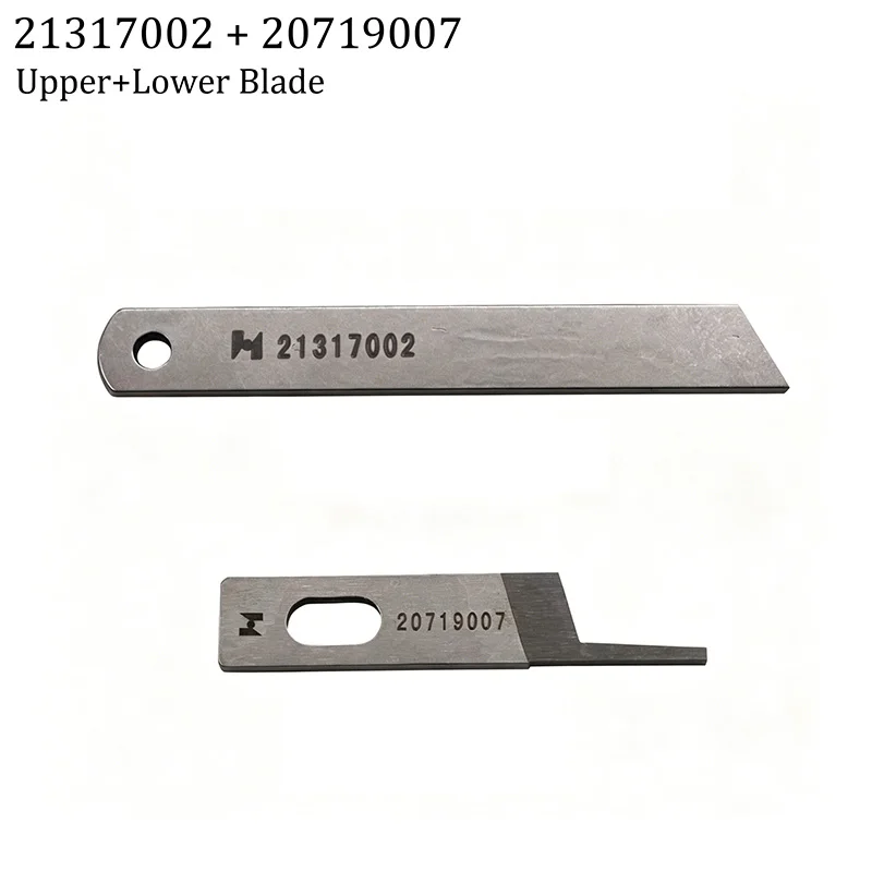 

20719007 + 21317002 Upper & Lower Knife Set, Replacement Blades for Jack Computerized Overlock Serger Sewing Machine
