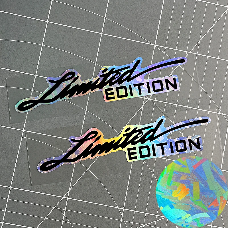 

2PCS LIMITED EDITION Waterproof Sticker Moto Scooter Helmet Car Decal