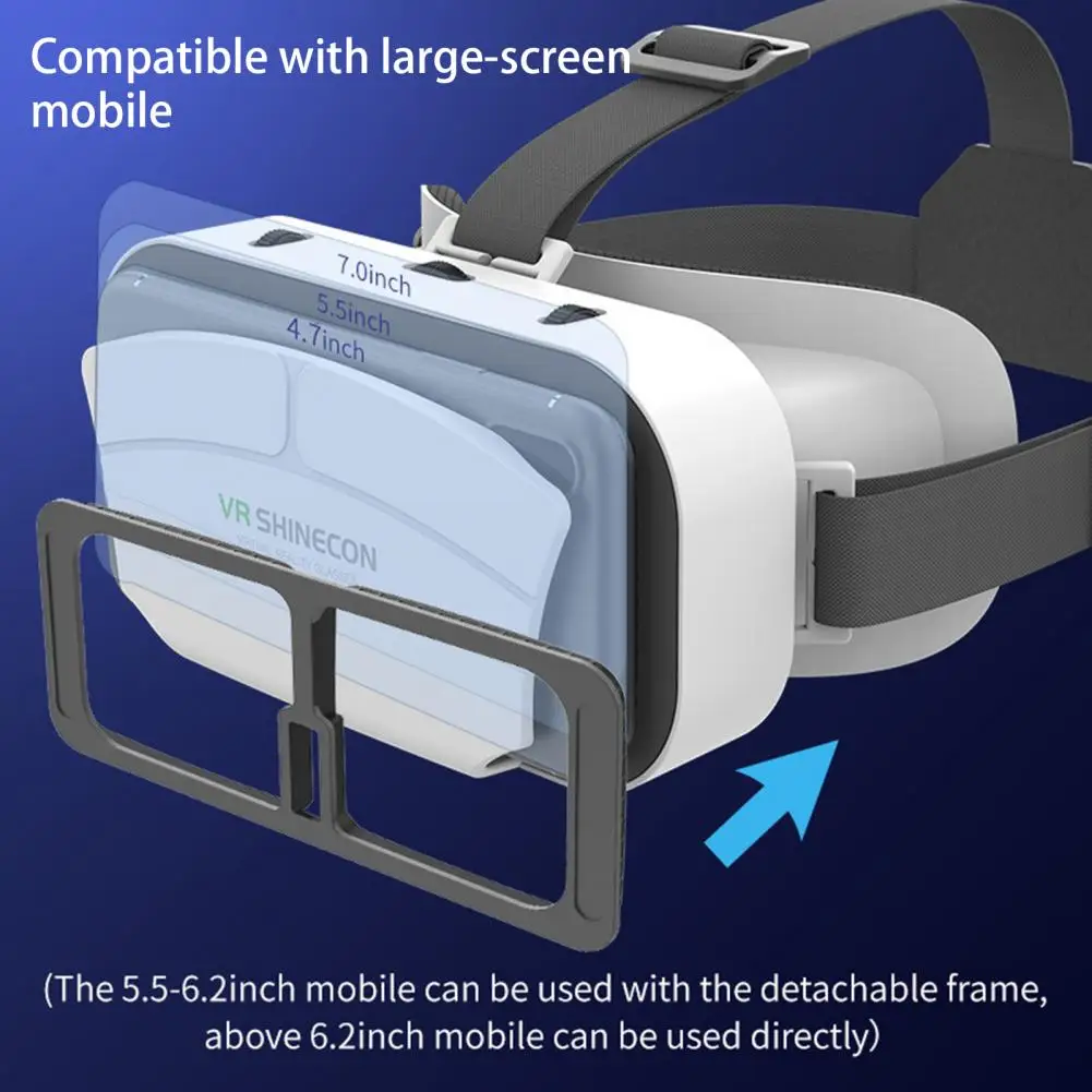 SC G12 Durable VR Glasses Headset Breathable HD compatible Eye Lens Widely Compatible VR Headset Clear Image