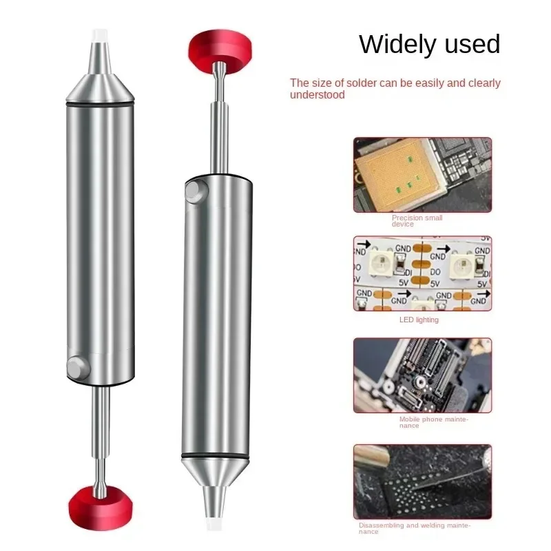 Bomba desoldadora potente de aluminio, pistola de succión de estaño, eliminación de pluma de succión, herramienta de reparación de soldadura de