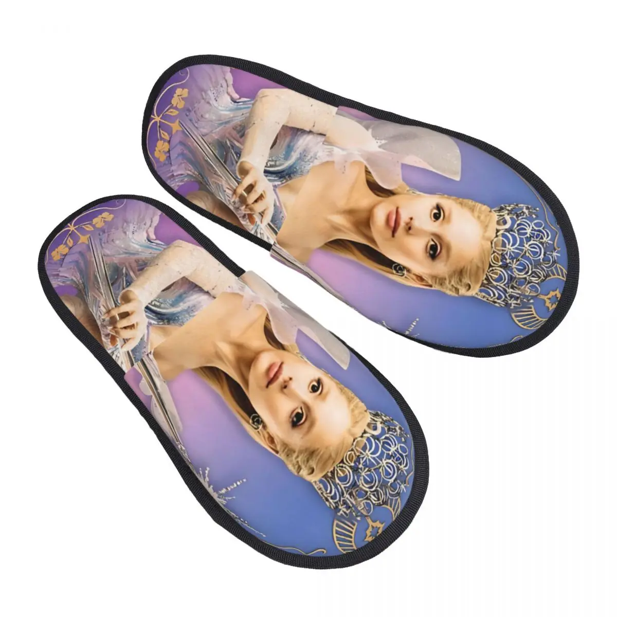 

Winter Home Cotton Slippers Wicked For Good Glinda Accessories Household Fur Slippers Slides Indoor Soft Non Slip Slides