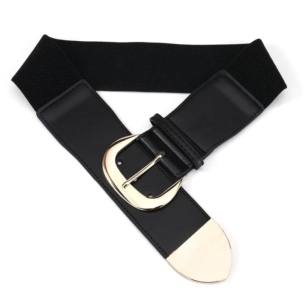 

High Elasticity Women Belt Elastic Design Versatile Style Elastic Waistband European Style American Style Wide Waistband