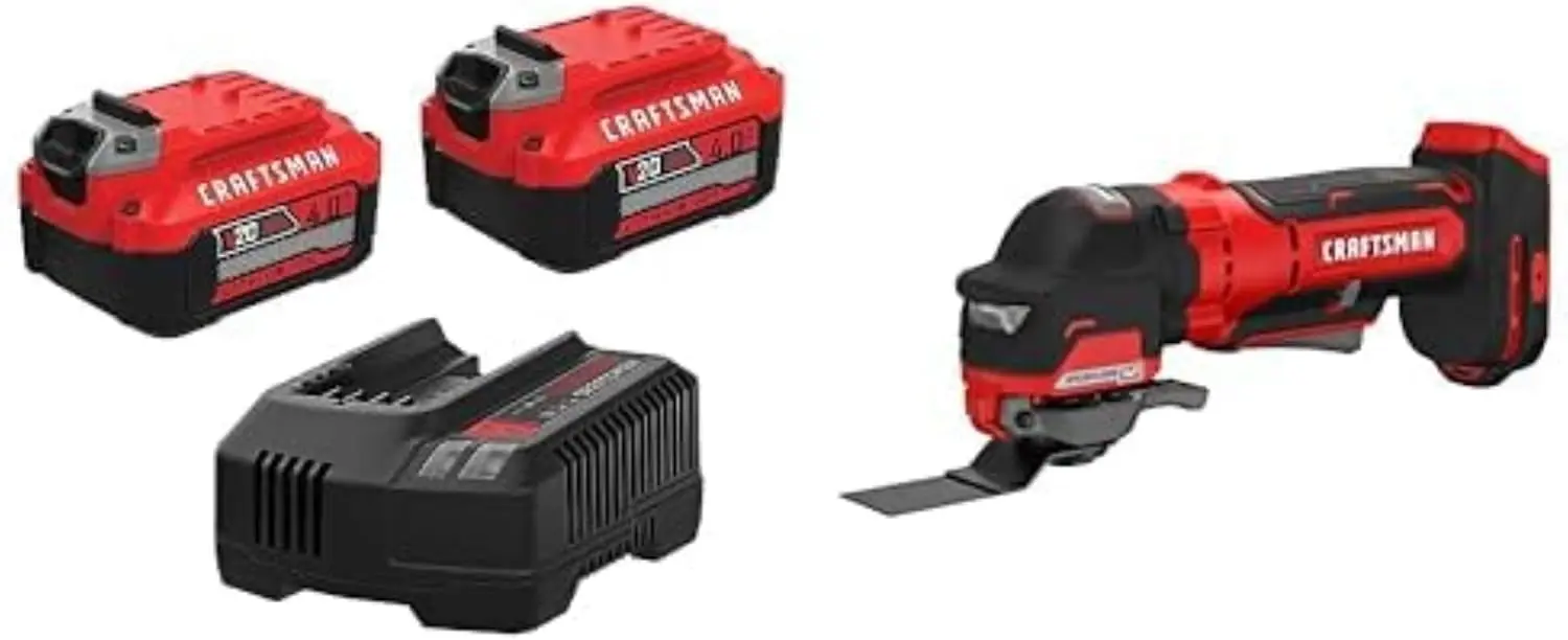 V20 Rp Cordless Multi-Tool, Oscillating Tool (Cmce565B) With Battery And Charger (Cmcb204-2Ck)