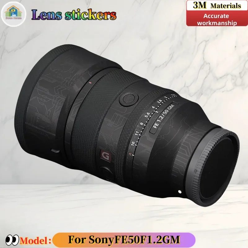 

For Sony FE50 F1.2 GM Camera lens sticker, DIY skin, Precision tailoring wear-resistant protective film