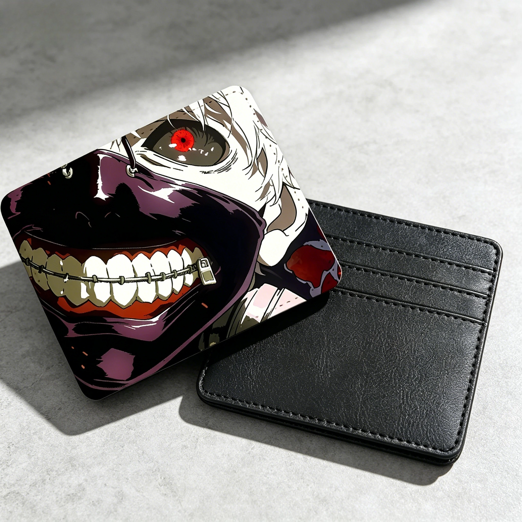 Tokyo Ghoul Thermal Sublimation Card Sleeve Credit Cards Holder Woman Man Cartoon Cute PU Wallet ID Cards Pack Passport Card Bag