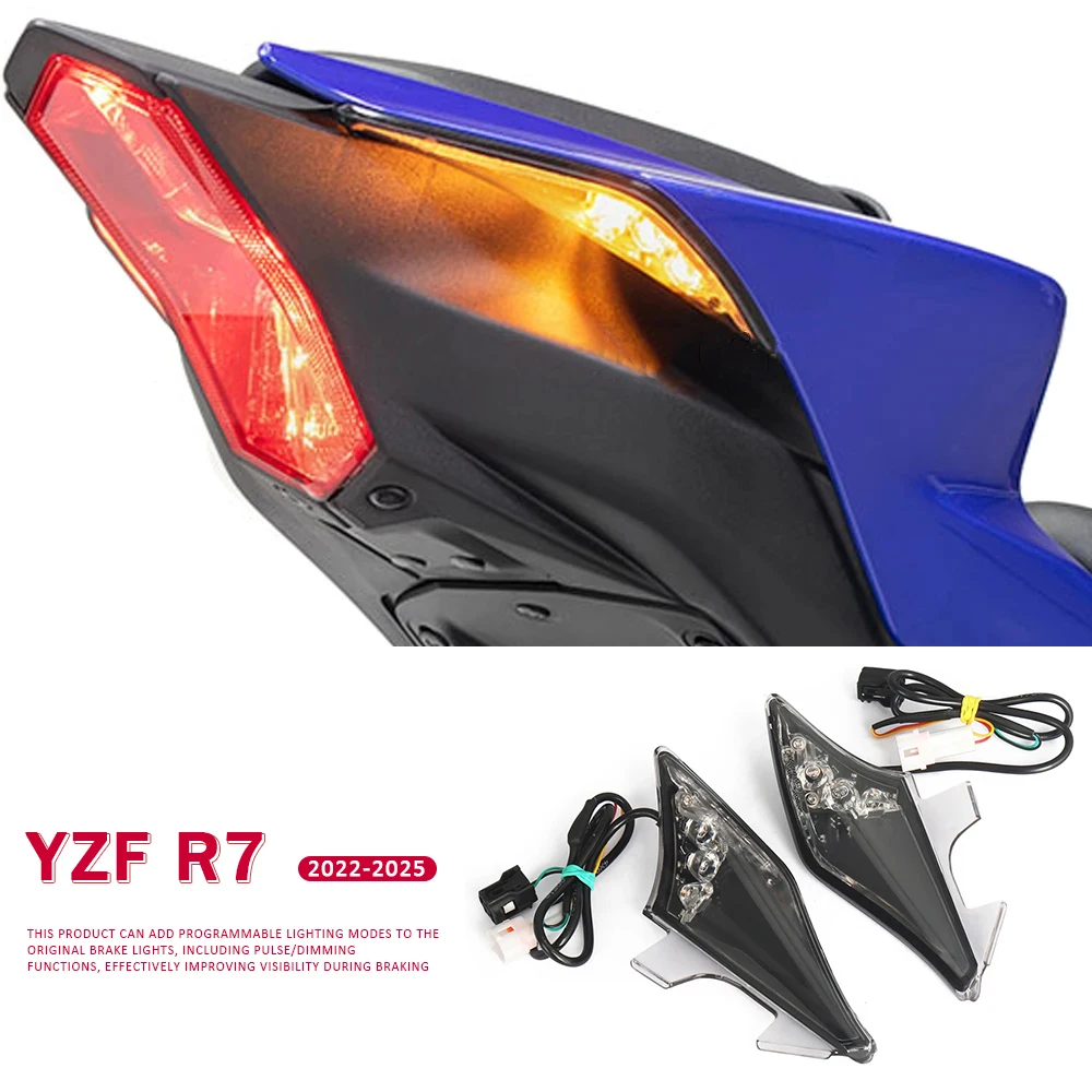 

Motorcycle Accessories For YAMAHA YZF-R7 YZFR7 YZF R7 r7 LED Turn Signals Indicator Blinker Light Waterproof 2022 2023 2024 2025
