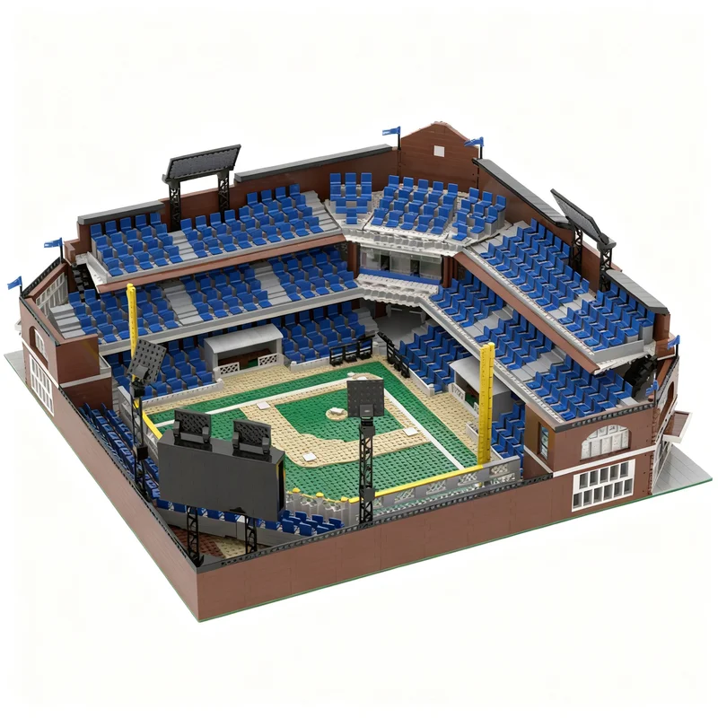 

7313PCS MOC City Street View Modular Baseball Stadium Minifigure Model Custom Puzzles Architecture DIY Assembly Toy Gift Puzzle