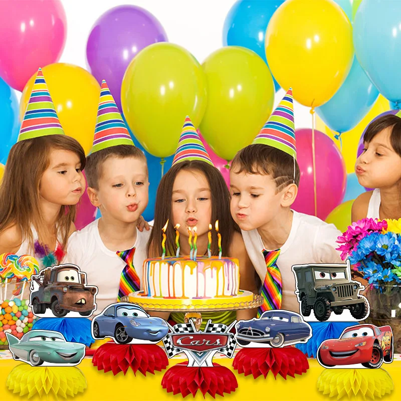 Disney Cars Decorazioni di compleanno Saetta McQueen Pixar Auto Stoviglie Piatti Tazze Sfondo Forniture per feste per bambini Regali Baby Shower