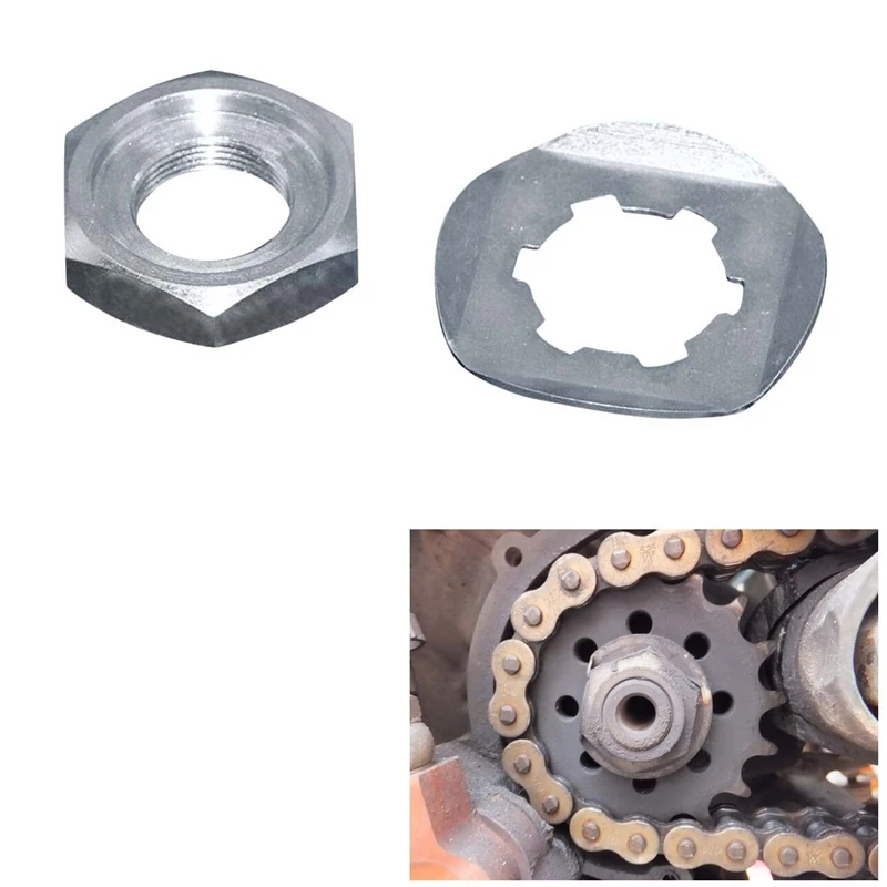 For Yamaha Banshee YFZ350 YZF600R FZS 600 Front Sprocket Nut Lock Washer 90179-18020-00/90215-21239-00-A015