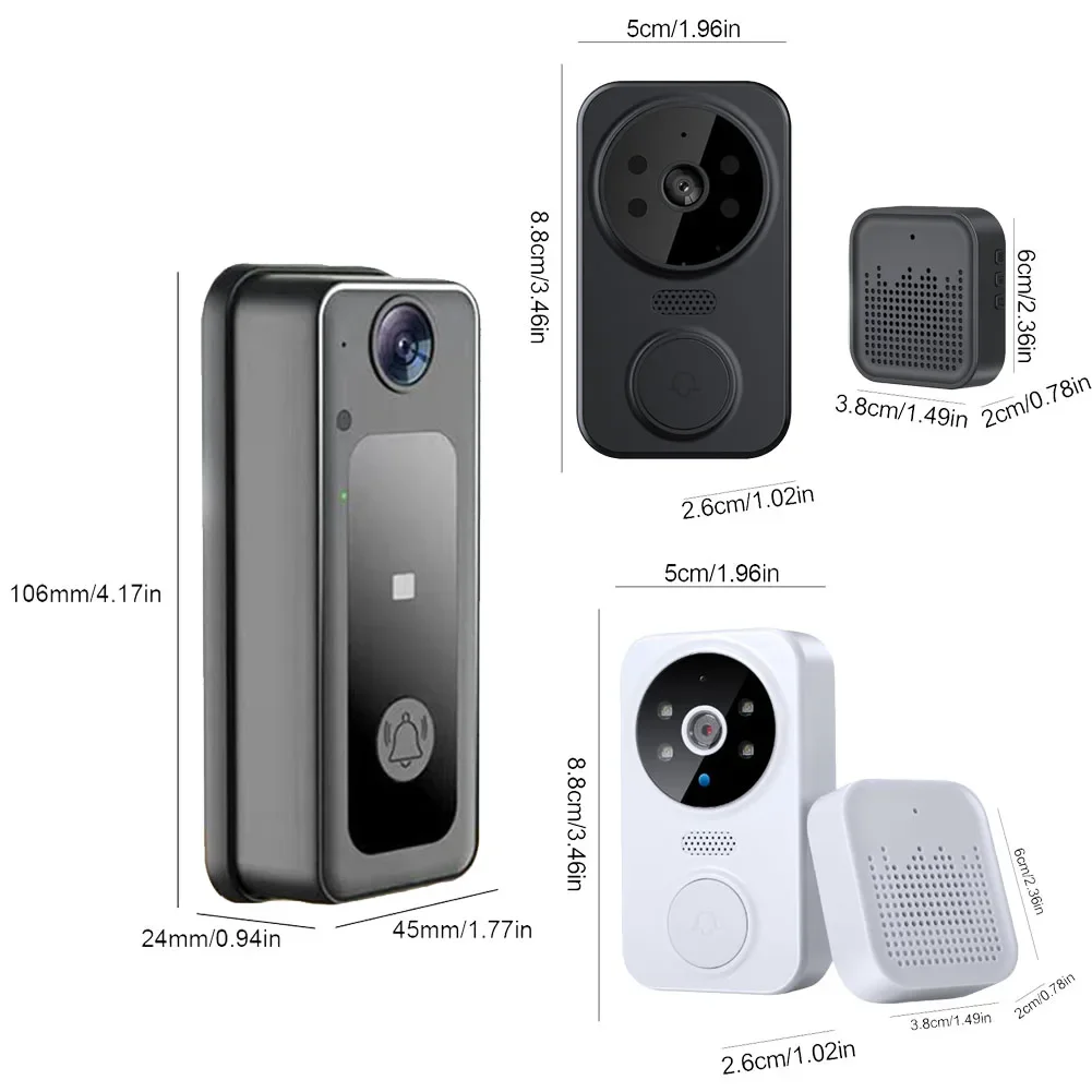 Tuya Smart Video Doorbell 1080P Wireless Doorbell Camera WiFi Smart Home Security Motion Detect Night Vision Intercom Door Bell