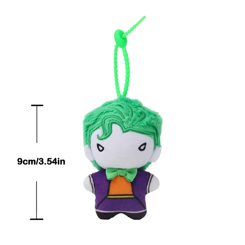 *9cm Soft Plush Keychain DC Justice League Batman Superman Harley Quinn Joker Cute Cartoon Movie Dolls Creative Christmas Gifts view 5