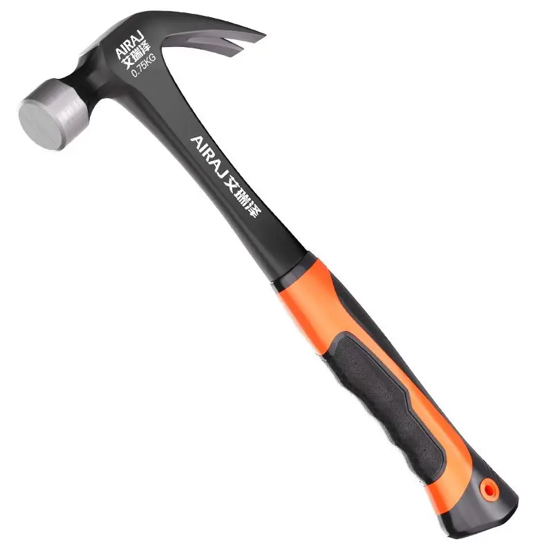 Mini Carbon Steel Hammer Professional Woodworking Tool Camping Round Head Hammer Home Use Small Mallet