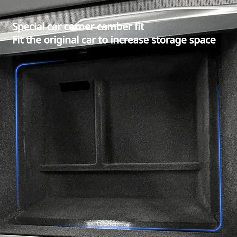 For New Tesla Model 3+ Highland 2024 Car Storage Box Central Control Organizer Armrest Box Car Storage Decorative Accessories