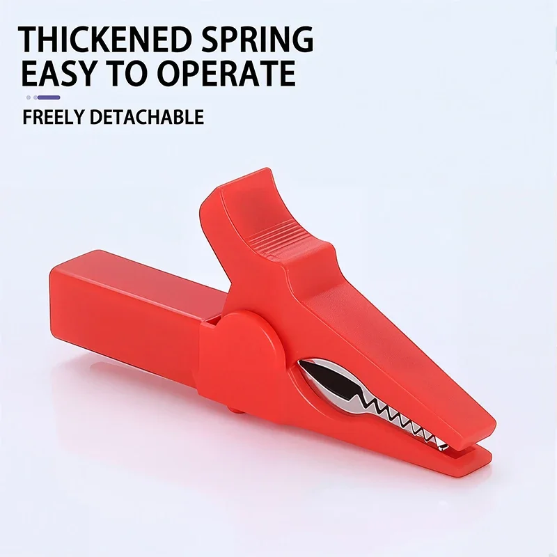 4mm Multimeter Pen Cable Probes Alligator Clip 55mm Battery Test Crocodile Clamp Connector for Banana Plug Alligator Clip 6pcs