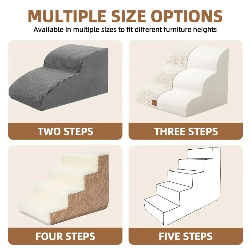 Foam Dog Ramp Pet Dog Cat Walk Multifunctional Pet Stairbed Waterproof Removable Cover