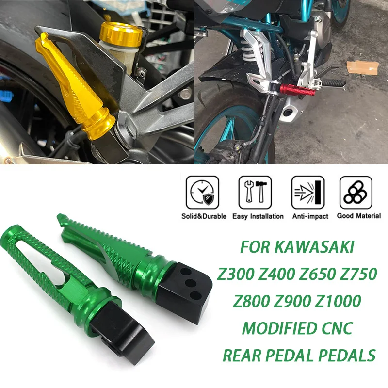 

For Kawasaki Z300 Z400 Z650 Z750 Z800 Z900 Z1000 modified CNC rear pedal pedals