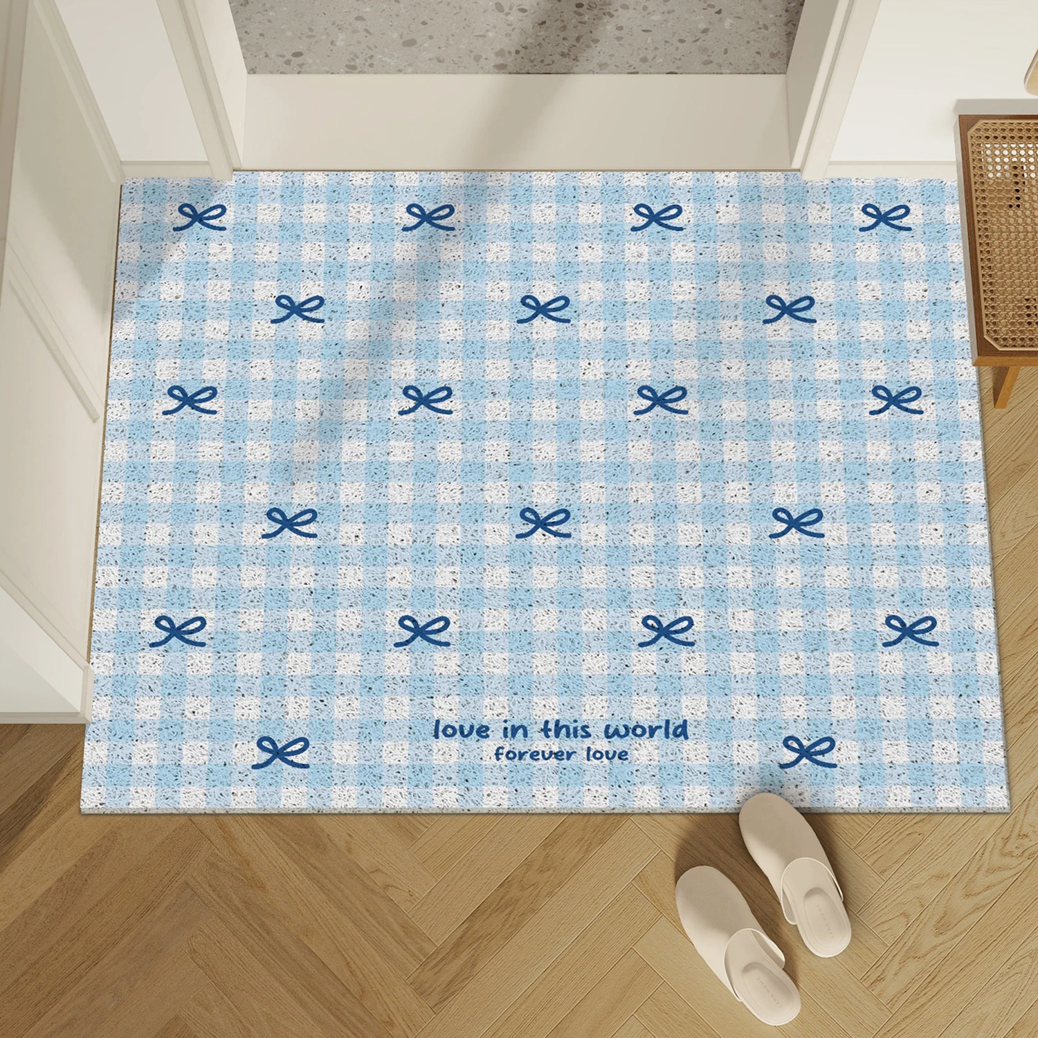 Entrance Door Mats Plaid Carpet Anti-slip Wear-resistant Carpet Dirty Resistant Outdoor Rug Home Decoration Doormat Fußabtreter
