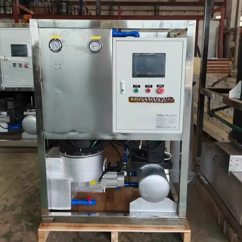 Tube Ice Machine Industrial Tube Ice Maker Stainless Steel 5T 10T for Seafood Fishery Cold Chain Logistics Custom