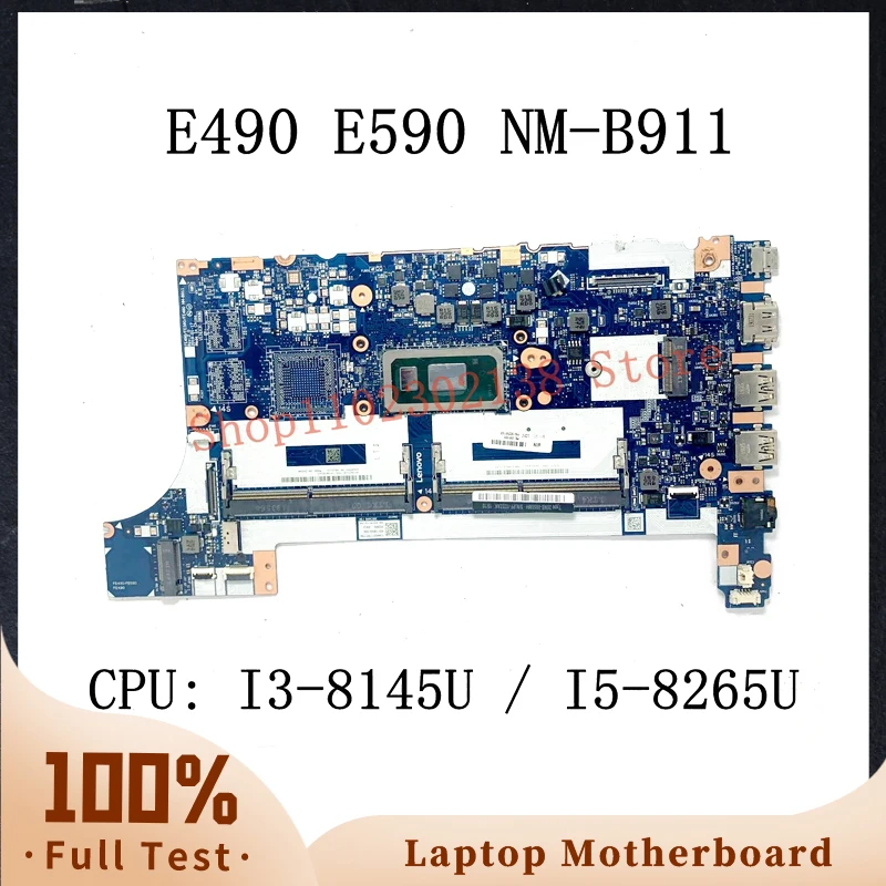 Mainboard NM-B911 With I3-8145U / I5-8265U CPU Laptop Motherboard For Lenovo ThinkPad E490 E590 5B20V81836 5B20V80725 100%Tested