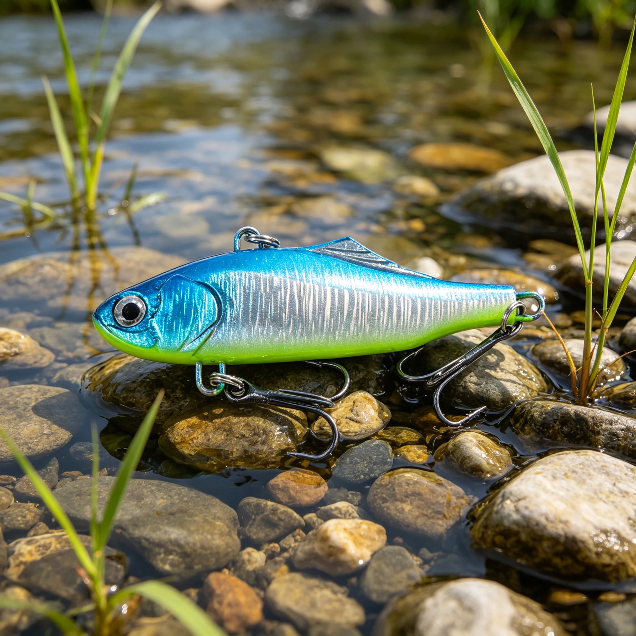 Metal Jig Bait 22.7g Spinner Sinking 3D Eye Color Laser Spinning Gear Luring Cast Fishing Tackle Blade Hook Pesca VIB Lure