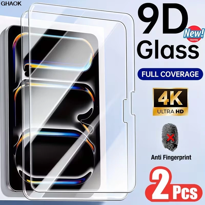 2Pcs HD Clear Tempered Glass for ipad Pro 13 12.9 11 6 M4 M2 2024 Air 5 4 9 10th generation Mini 6 7 10.9 10.2 Screen protector