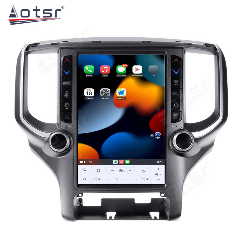 

12.1" Android 13 Touch Screen Car Radio Stereo For Dodge Ram 2018-2020 Multimedia Player BT 5.0 Radio Wireless GPS Navigation