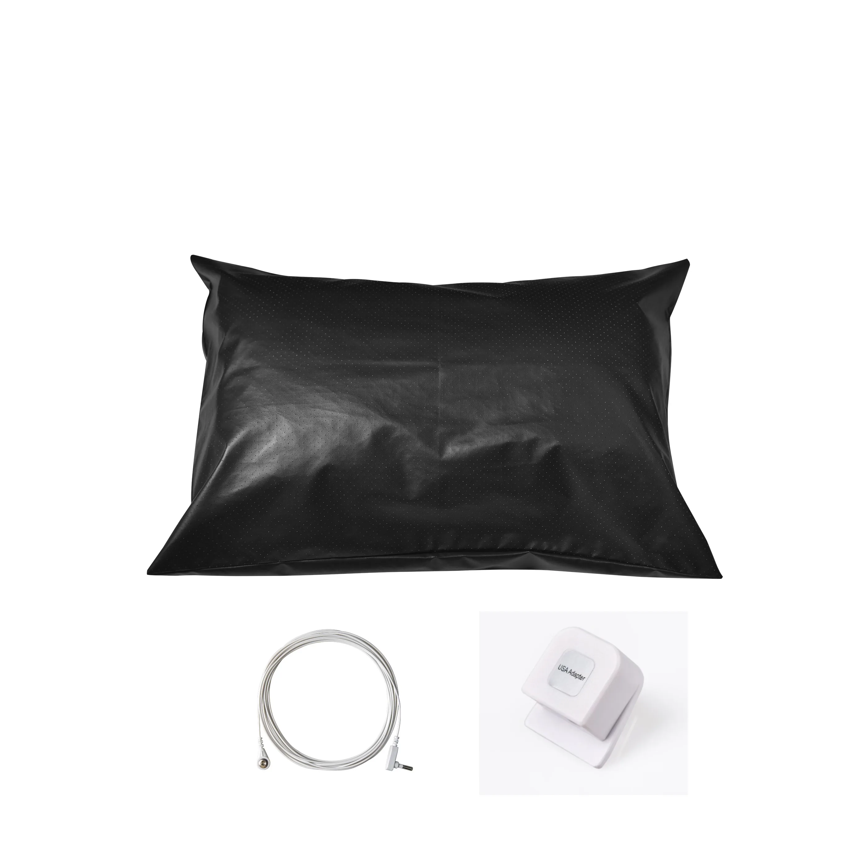 MAXSHARER-funda de almohada conductora de cuero para cama de puesta a tierra, funda de almohada conductora transpirable, alfombrilla de cuero para un mejor sueño