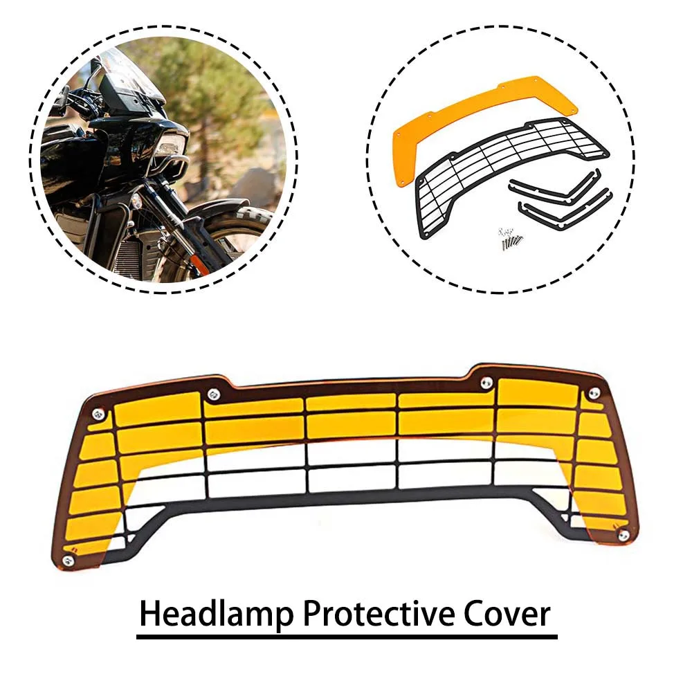 Motorcycle 1PCS Headlamp Protective Cover Black Orange Fit For RA1250 and RA1250S models 2021-later HARLEY PAN AMER 1250 S Part