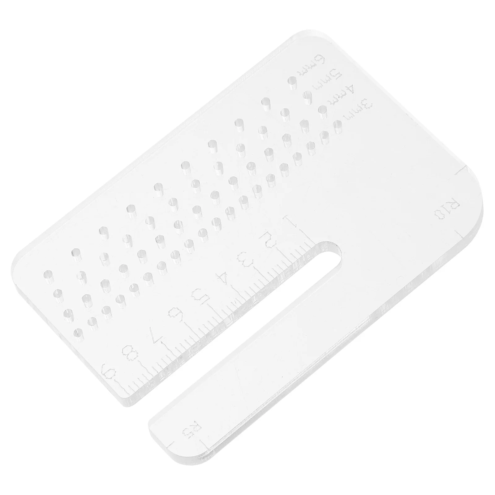 

Multi Functional Round Corner Ruler For Crafting Tools Hole Punch Plate Stitching Aid Acrylic Belt Punch Tool Drill Bit