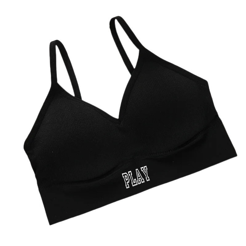 Seamless Tube Top Women Crop Top Fitness Bras Ribbed Top Seamless Bandeau Female Sexy Lingerie Fashion Underwear Removable Pads