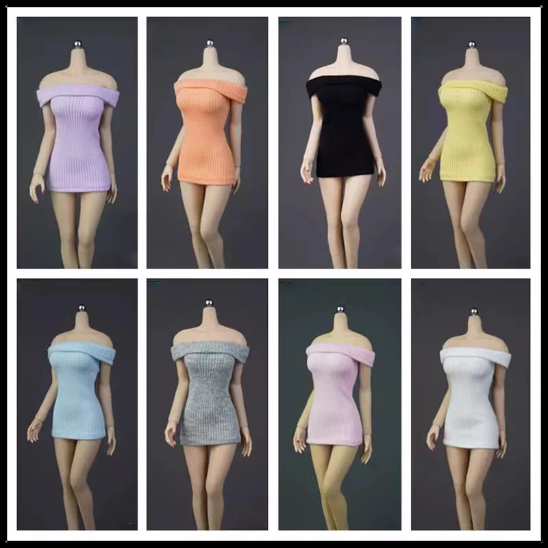 

ICE TOYS IC1007 1/6 Scale Off Shoulder Sweater Dress Female Clothes Model Fit 12-inch Soldier Action Figure Body Dolls