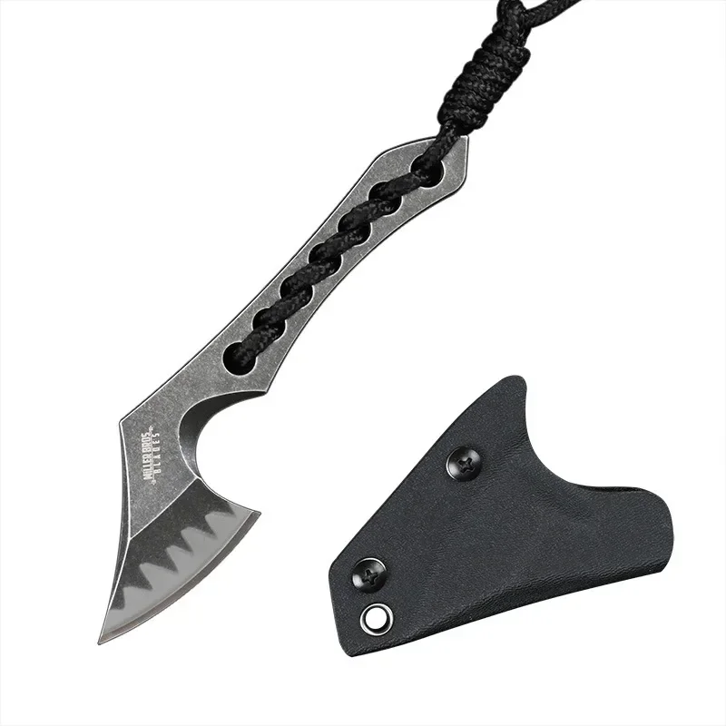Outdoor EDC Survival Multi Functional Portable Mini Tactical Axe Knife with K Sheath Camping Tools