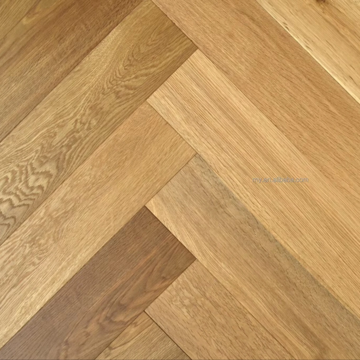 Customized version 14mm oak herringbone quality natural brushed color modern engineered floor