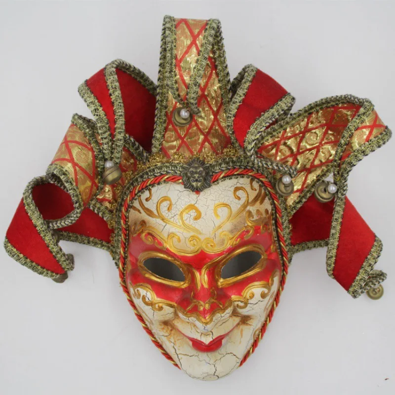 Venice Painted Vintage Bell Mask Halloween Party Performance Mask