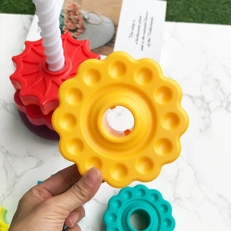 2024 New Rainbow Tower - Popular Baby Stack Toy Color Spin Tower in Large Size High Quality Gift for Boys and Girls of All Ages