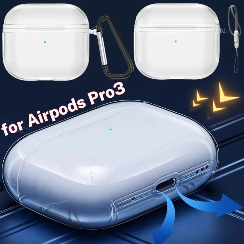 

Чехол для Apple Airpods 3 с горной пряжкой, чехол для проводной/беспроводной зарядки, мягкий защитный чехол из ТПУ с брелком для Airpods 3