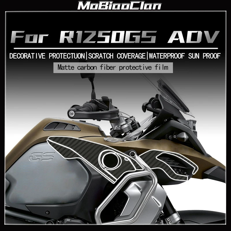 

For BMW R1250GS ADV Motorcycle Carbon Fiber 3D Stickers Fairing Kits Motorcycle Accessories Decoration Protection Decals