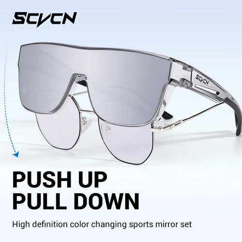 Imagen 1 del producto SCVCN Gafas de sol de ciclismo para hombre, gafas de conducción para bicicleta, gafas de ciclismo para mujer, gafas deportivas para bicicleta de montaña y carretera al aire libre UV400